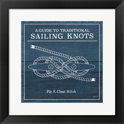 Framed Vintage Sailing Knots VII Print