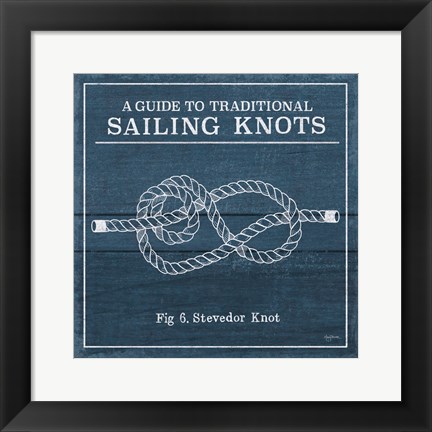 Framed Vintage Sailing Knots VI Print