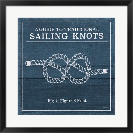 Framed Vintage Sailing Knots IV Print