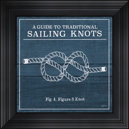 Framed Vintage Sailing Knots IV Print