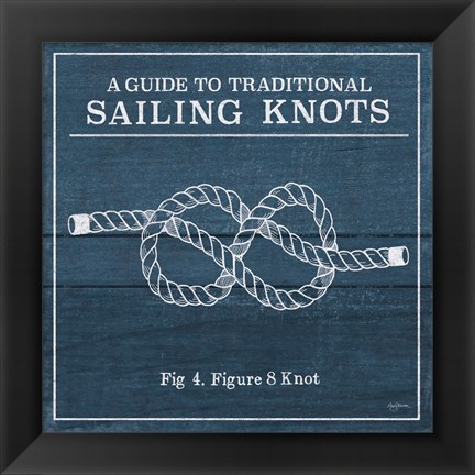 Framed Vintage Sailing Knots IV Print