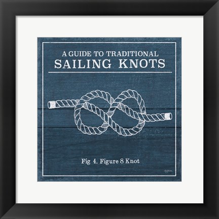 Framed Vintage Sailing Knots IV Print