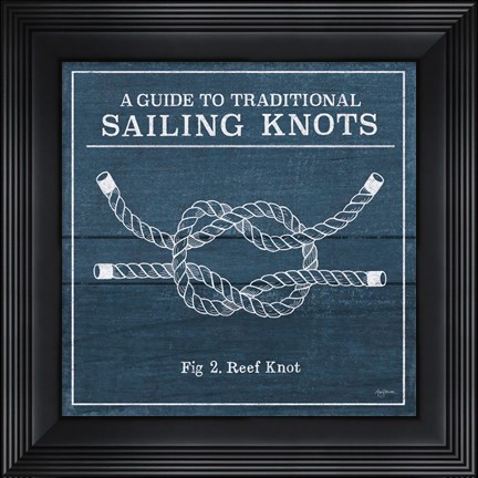 Framed Vintage Sailing Knots III Print