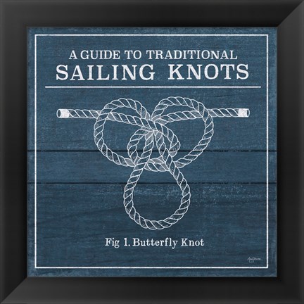 Framed Vintage Sailing Knots II Print