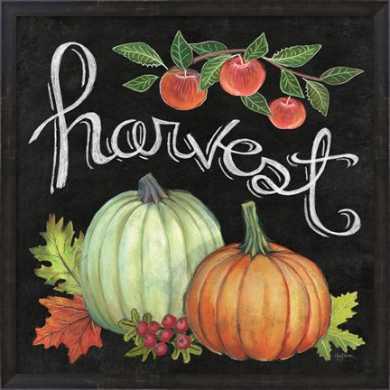 Framed Autumn Harvest IV Square Print