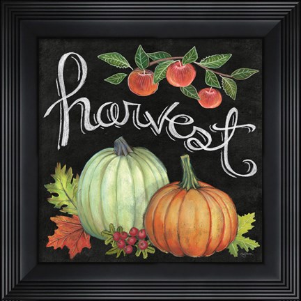 Framed Autumn Harvest IV Square Print