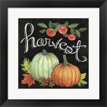 Framed Autumn Harvest IV Square Print