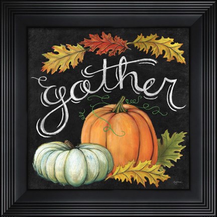 Framed Autumn Harvest III Square Print