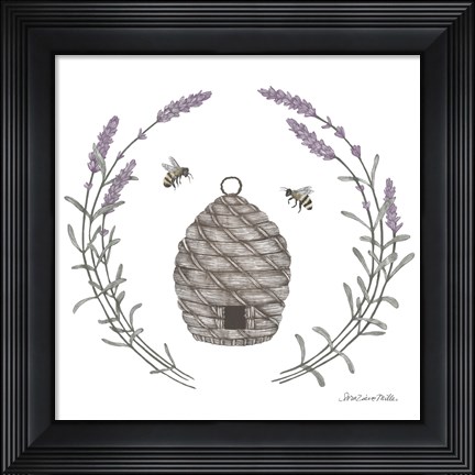 Framed Happy to Bee Home II Print