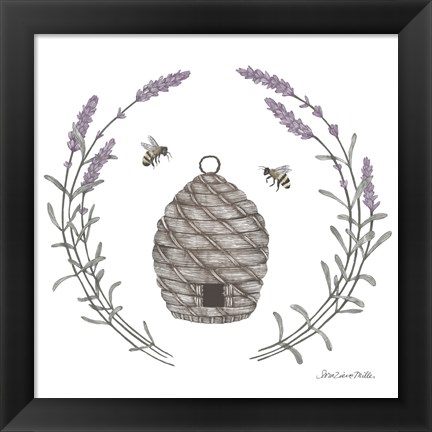 Framed Happy to Bee Home II Print