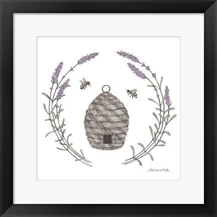 Framed Happy to Bee Home II Print