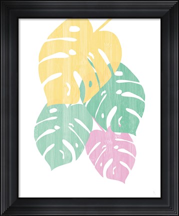 Framed Monstera III Bright on White Print