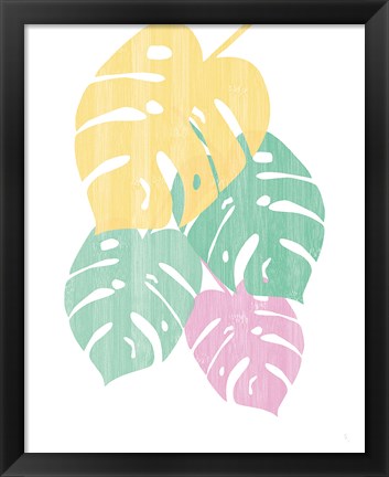Framed Monstera III Bright on White Print