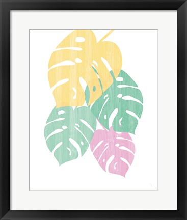 Framed Monstera III Bright on White Print