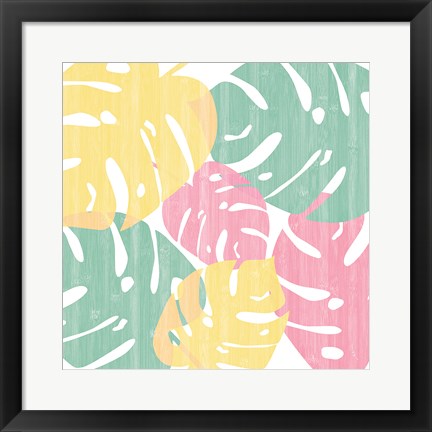 Framed Monstera I Bright on White Print