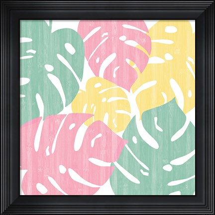 Framed Monstera II Bright on White Print