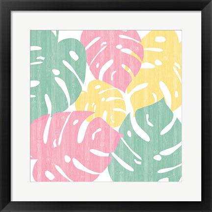 Framed Monstera II Bright on White Print