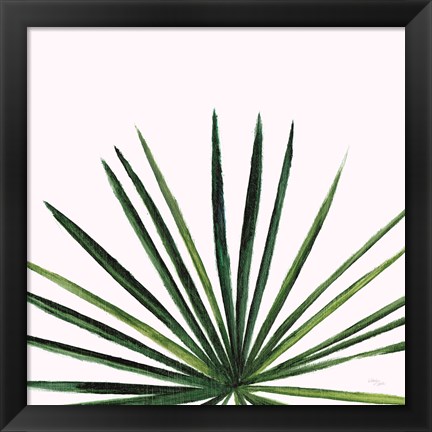 Framed Statement Palms III Print