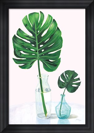 Framed Statement Palms II Print