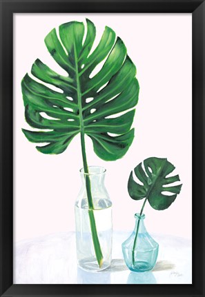 Framed Statement Palms II Print