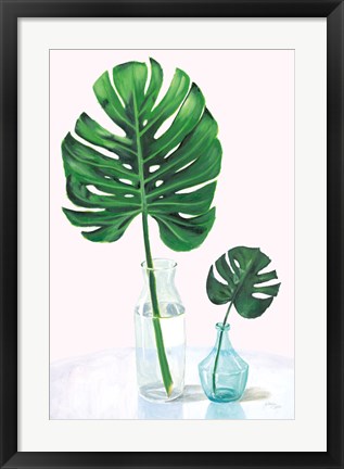 Framed Statement Palms II Print