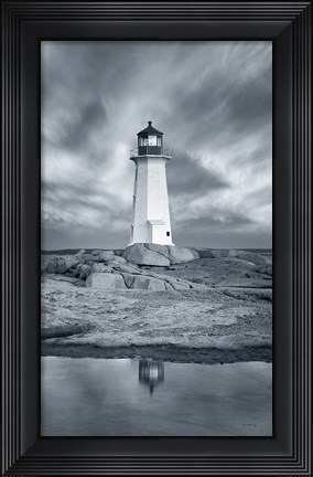 Framed By the Sea I no Border Print