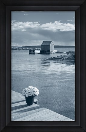 Framed By the Sea III no Border Print