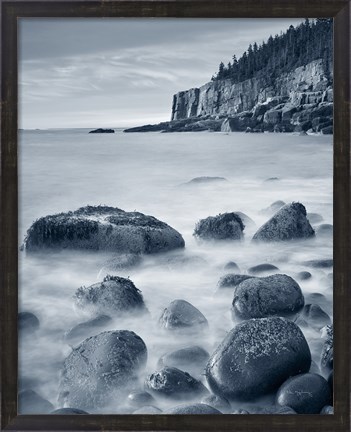 Framed Acadia Coast Crop Print