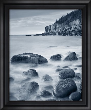 Framed Acadia Coast Crop Print