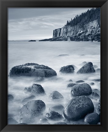 Framed Acadia Coast Crop Print