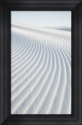 Framed White Sands I no Border Print