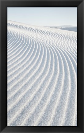 Framed White Sands I no Border Print