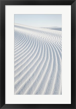 Framed White Sands I no Border Print