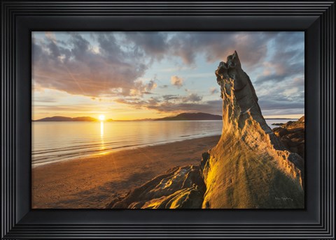 Framed Samish Bay Sunset I Print