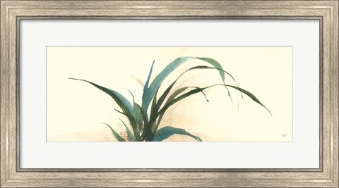 Framed Horizontal Grass I Print