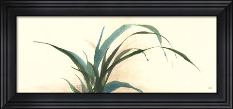 Framed Horizontal Grass I Print