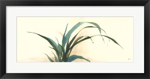 Framed Horizontal Grass I Print