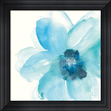 Framed Teal Cosmos II Print