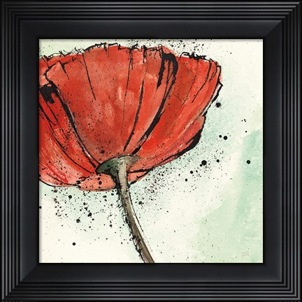Framed Not a California Poppy I Print