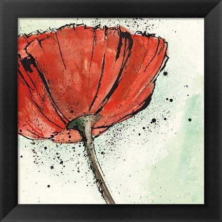 Framed Not a California Poppy I Print