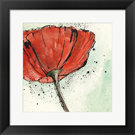 Framed Not a California Poppy I Print