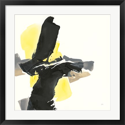 Framed Black and Yellow IV Print