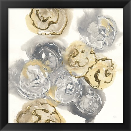 Framed Gold Edged Neutral I Print