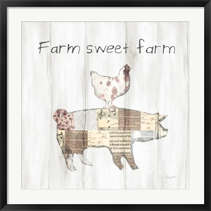 Framed Farm Family VII Print