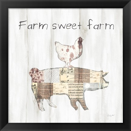 Framed Farm Family VII Print