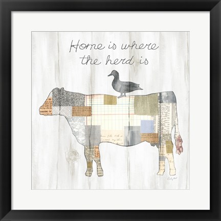 Framed Farm Family VI Print