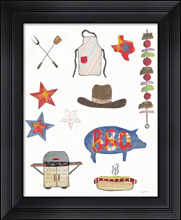 Framed Summer Grilling III Print