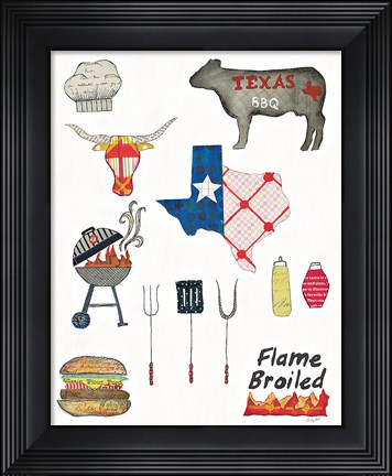 Framed Summer Grilling II Print