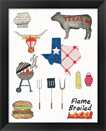 Framed Summer Grilling II Print