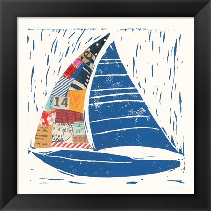 Framed Nautical Collage IV Print